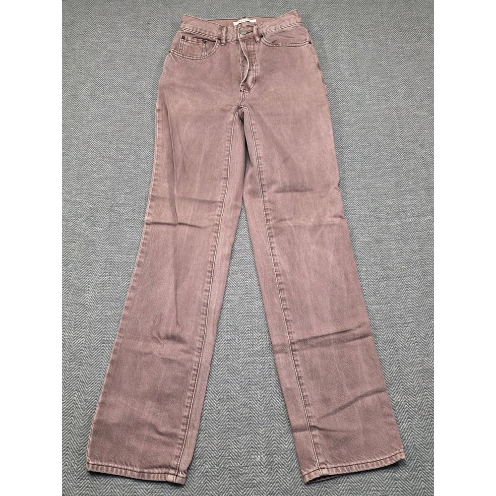 PacSun Dad Jean Mauve Brown High Rise Relaxed Straight Leg Denim Pants‎ Size 23